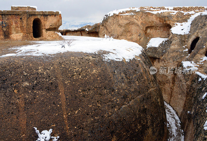 Takht-i Rustam佛塔，仪式环行走廊，Haibak, Samangan省，阿富汗